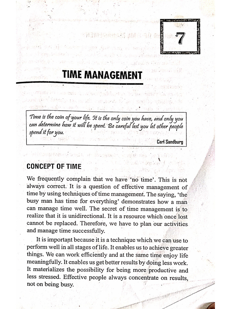 Time Management | PDF