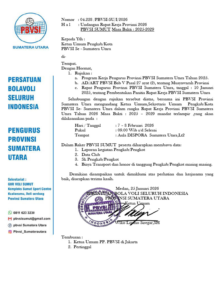 Undangan Raker 2026 | PDF