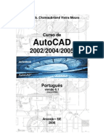 Apostila para o Curso de AutoCAD 2002-2004-2005 (Em Português)