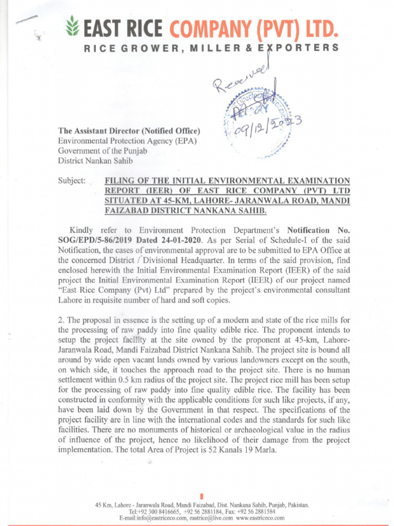 Epa Doc Receiving | PDF