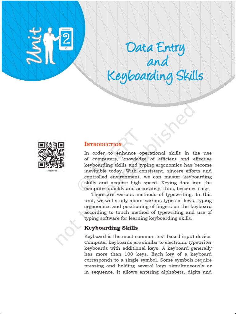 Data Entry and Keyboarding | PDF | Computer Keyboard | Input/Output