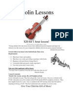 Violin Lessons Flyer
