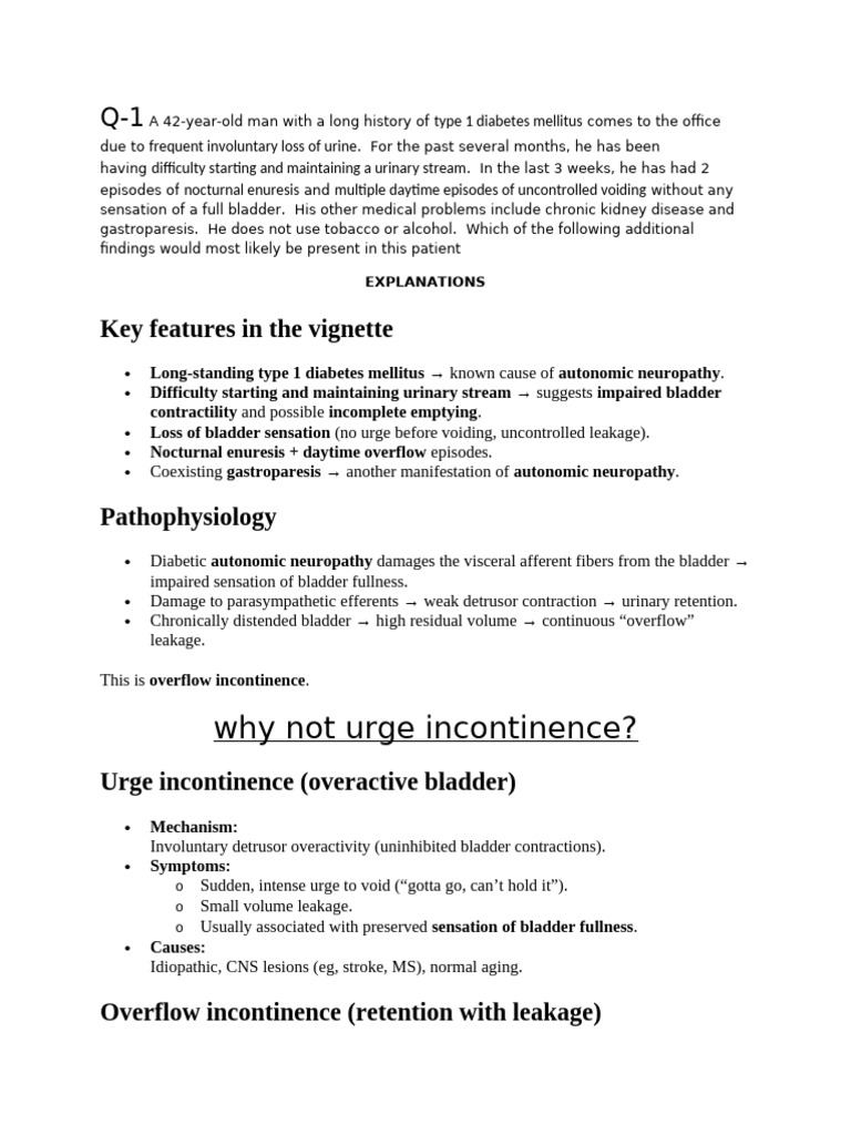 Urge & Overflow | PDF | Urinary Incontinence | Urination