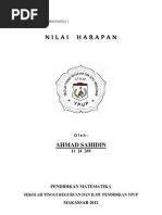 Download Makalah Nilai Harapan Statistik Matematika 1 BY AHMAD SAHIDIN KALEDUPA by Ahmad Sahidin SN99498661 doc pdf