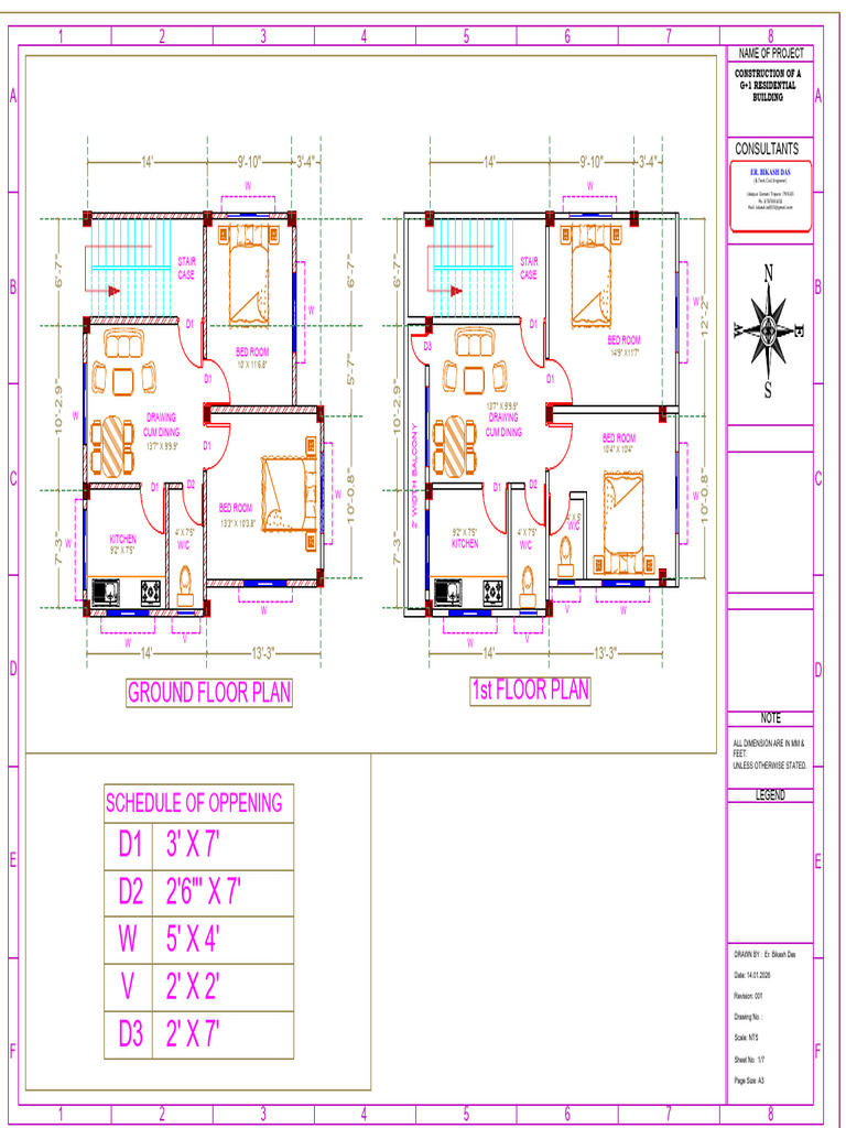 G+1 Building R-001 | PDF