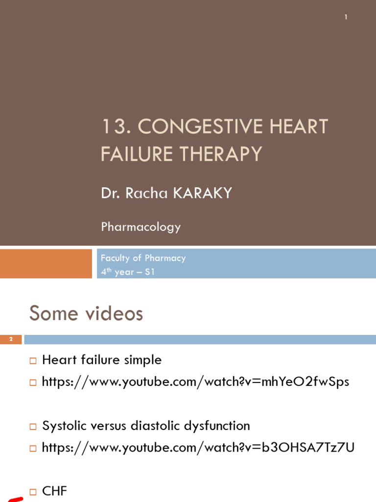 13 Congestive Heart Failure Therapy | PDF | Heart Failure | Heart