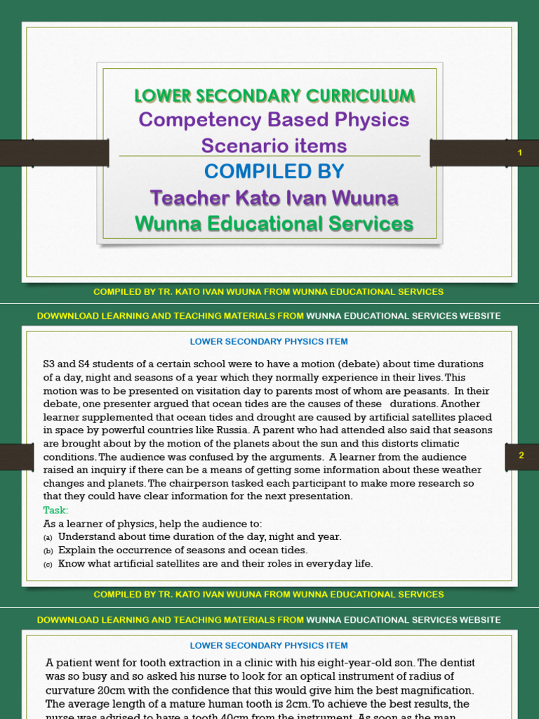 LSC Physics Scenario Items Sample | PDF | Nuclear Reactor | Physical ...
