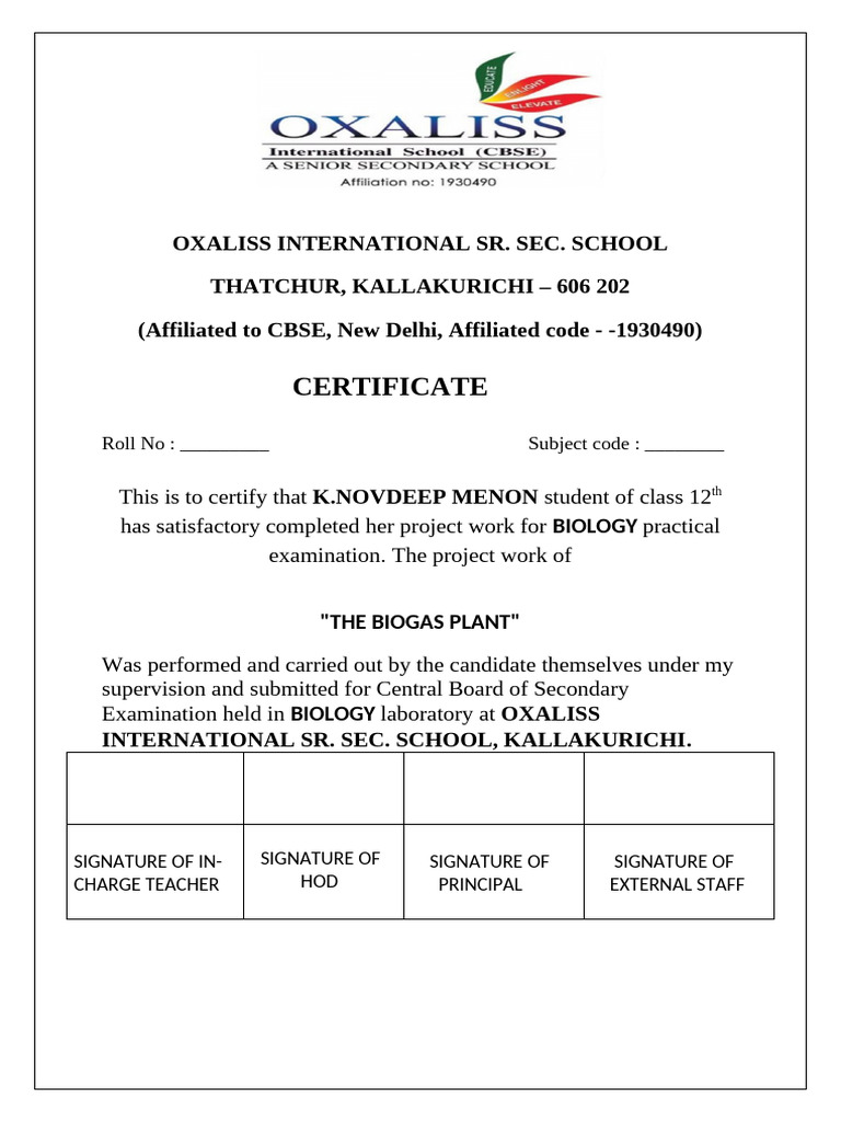 Bio Project Sign 3 | PDF