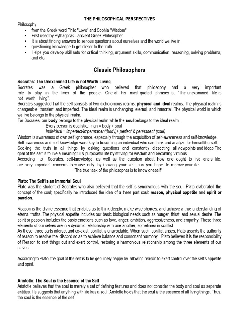 Uts Midterms | PDF | Philosophy Of Self | Soul