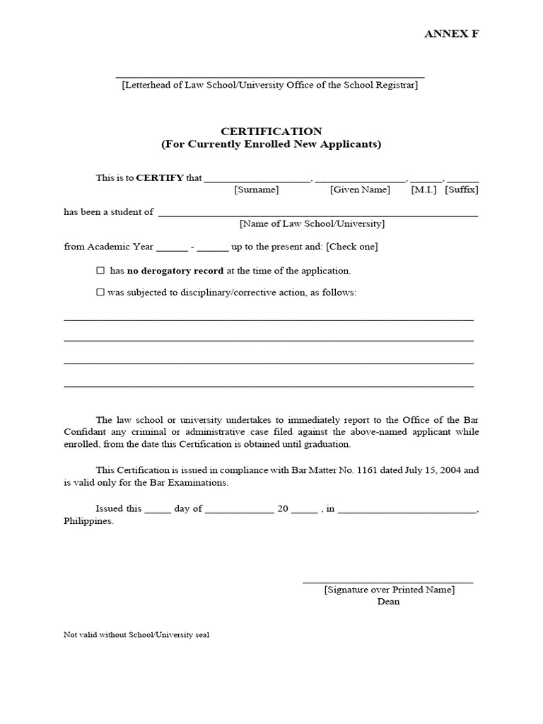 2026 Bar Bb2 Annex F | PDF