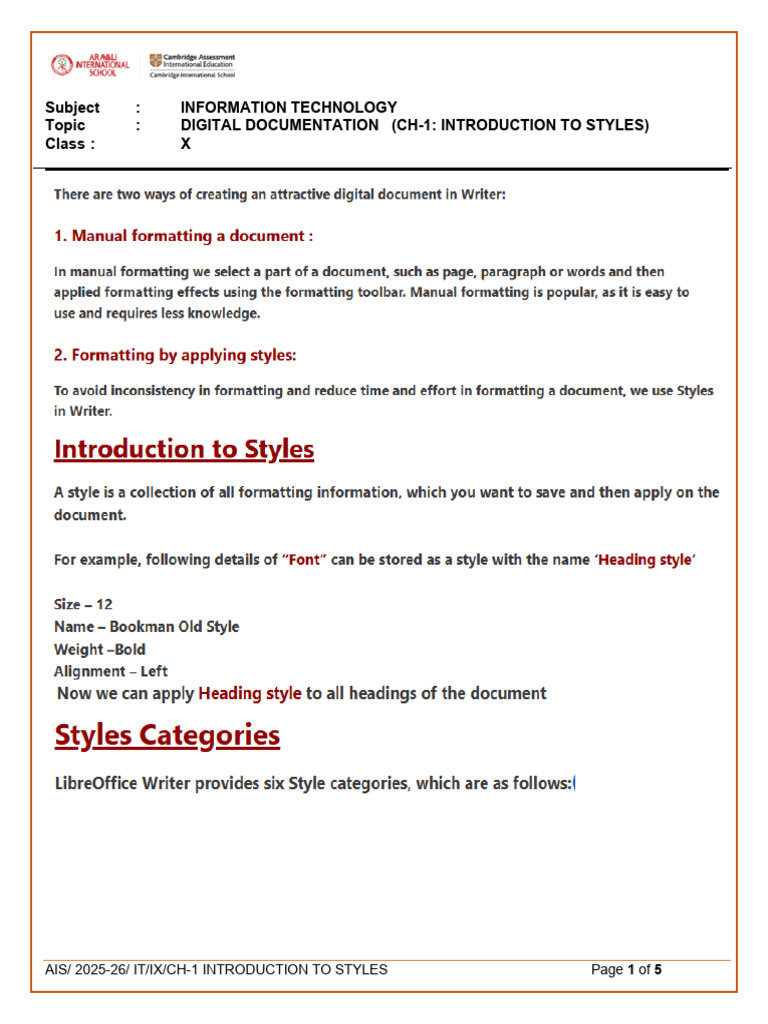 Digital Documentation - Chapter - 1 | PDF