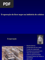 Evaporação do Licor Negro na Indústria de Celulose