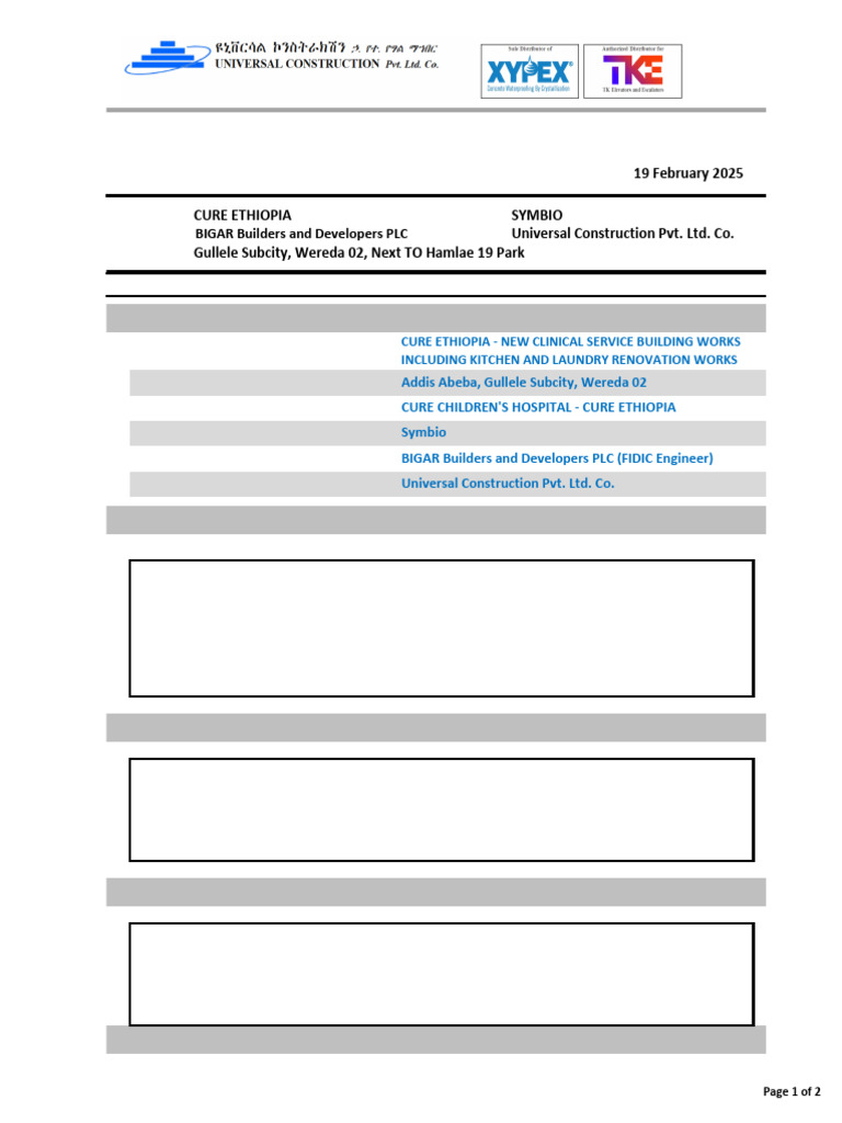 CCH - Incident Report No.1 (190225) | PDF