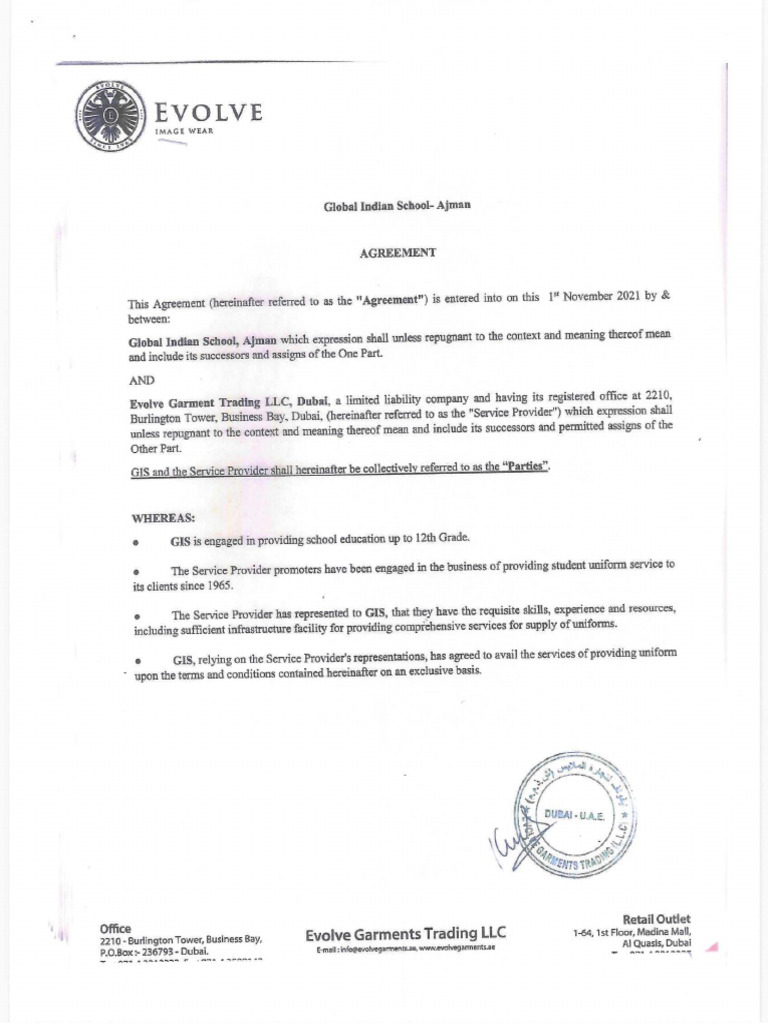 Signed - Agreement | PDF