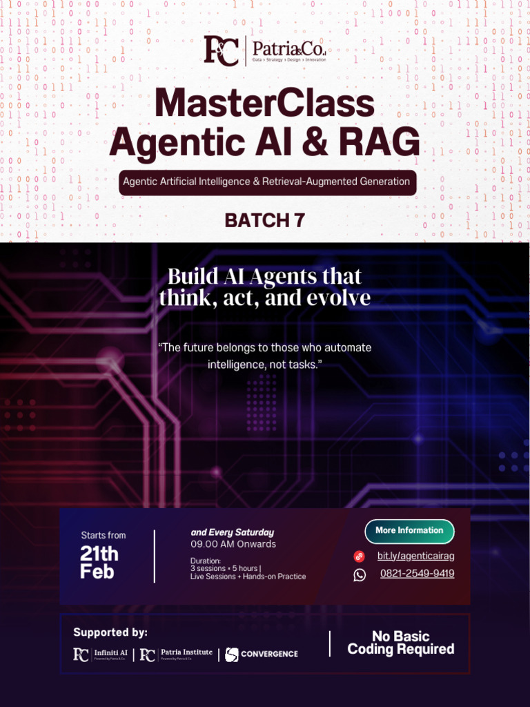 MasterClass Agentic AI & RAG Batch 7 | PDF | Artificial Intelligence ...