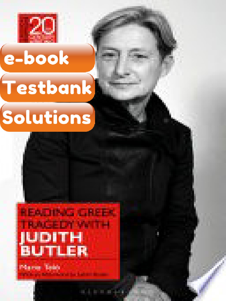 Testbank Reading Greek Tragedy With Judith Butler 1st Edition Mario Tel ...