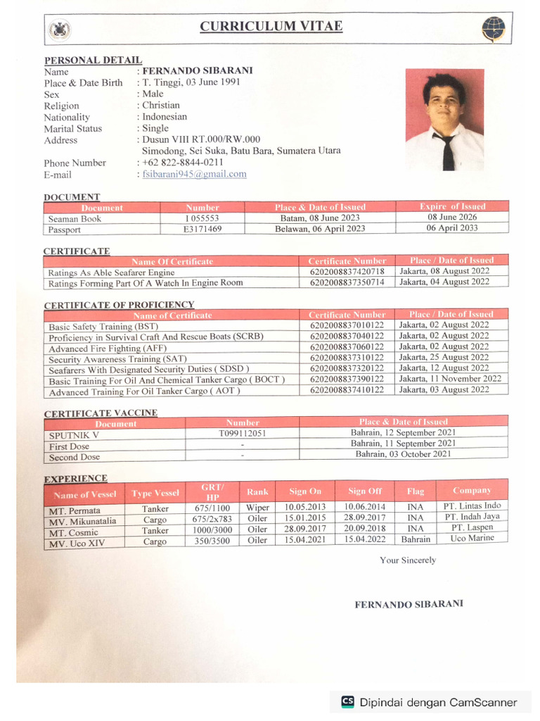 CV Nando | PDF