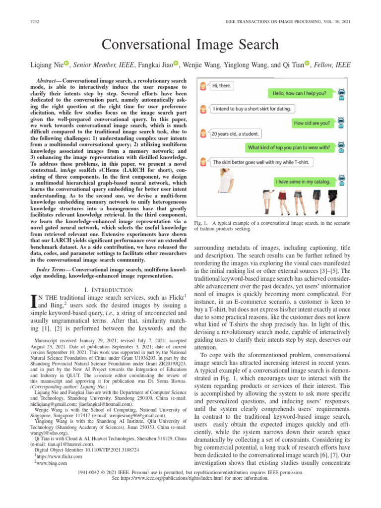 Conversational Image Search | PDF | Information Retrieval | Vertex ...