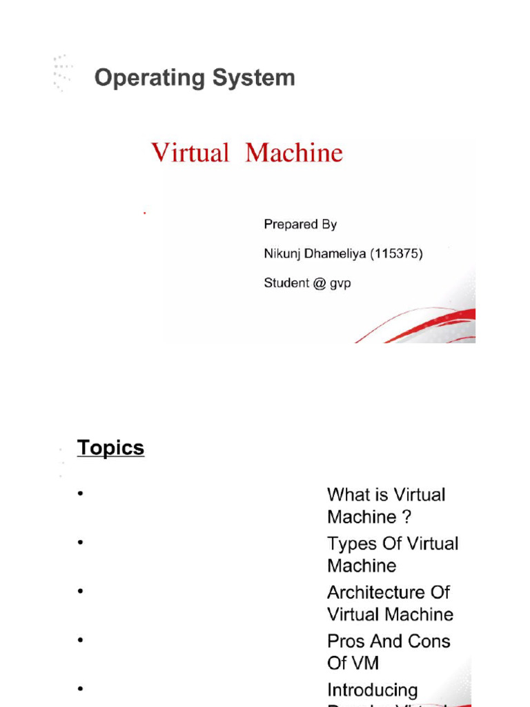 Virtual Machine | PDF