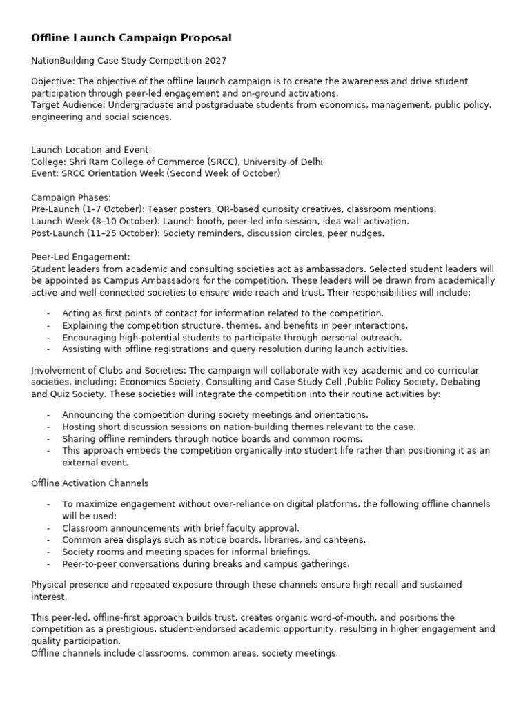 NationBuilding Launch Assignment | PDF