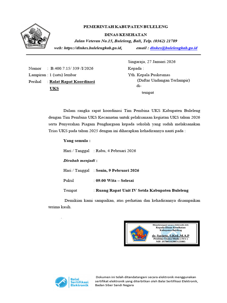Surat Ralat Uks 2026 | PDF