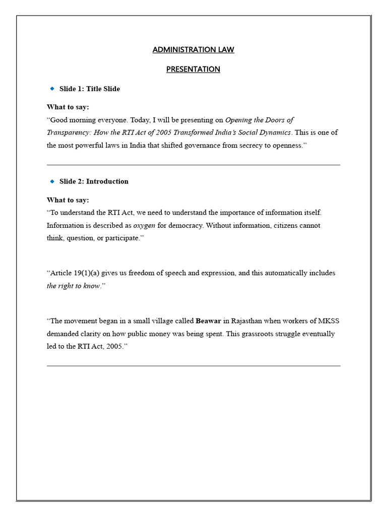 Admin Presentation and Viva | PDF | Corruption | Governance