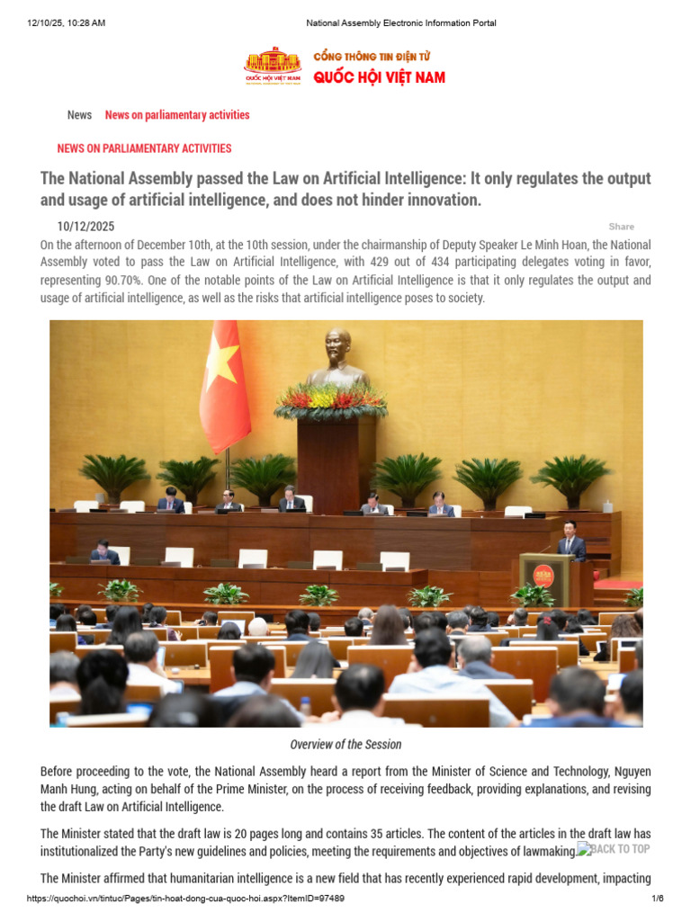 The National Assembly Law AI | PDF | Artificial Intelligence ...
