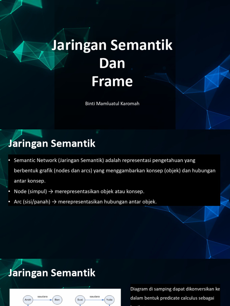 06 - Jaringan Semantic Dan Frame | PDF