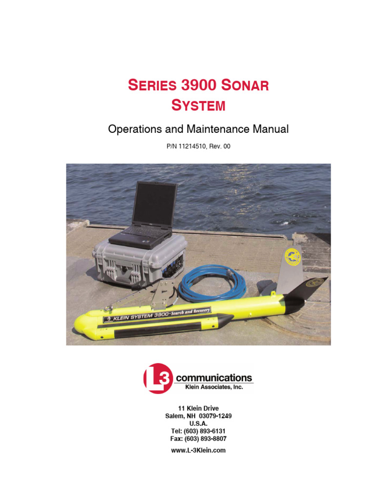 Series 3900 Sonar System | PDF | Software | License