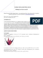 Plotando curvas de nível 3D