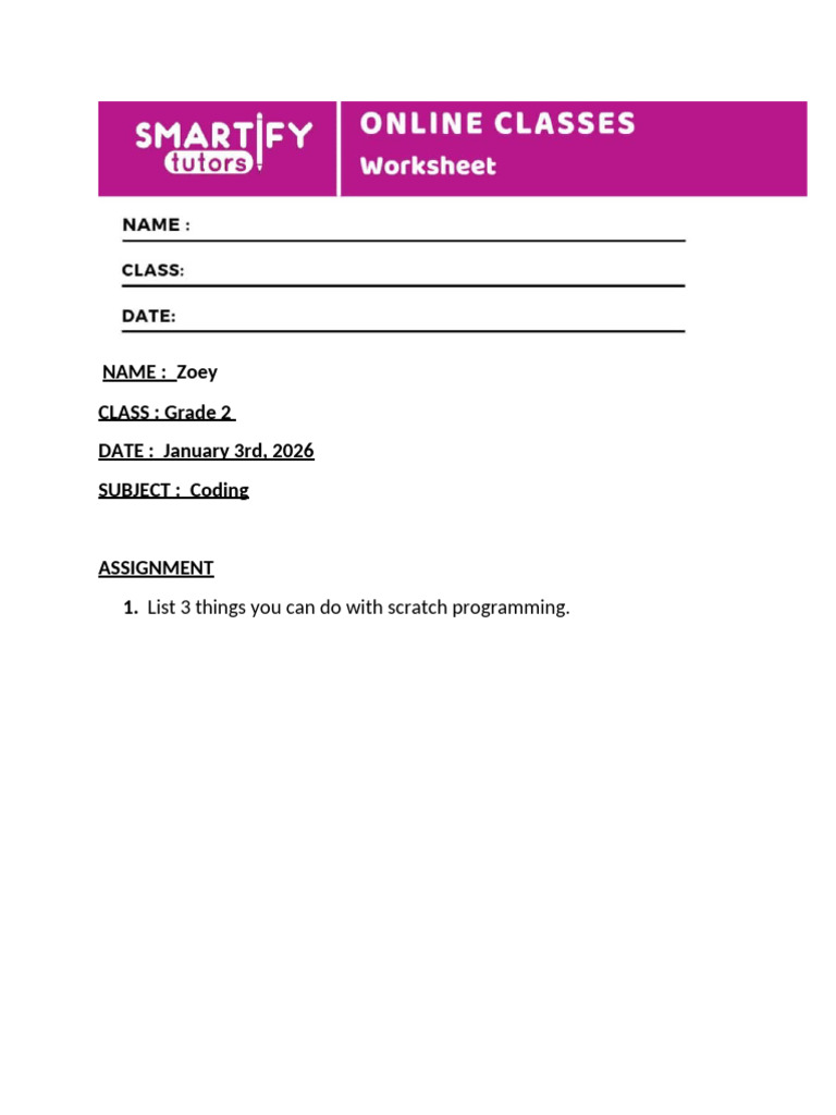 Assignment 1 January 3rd | PDF