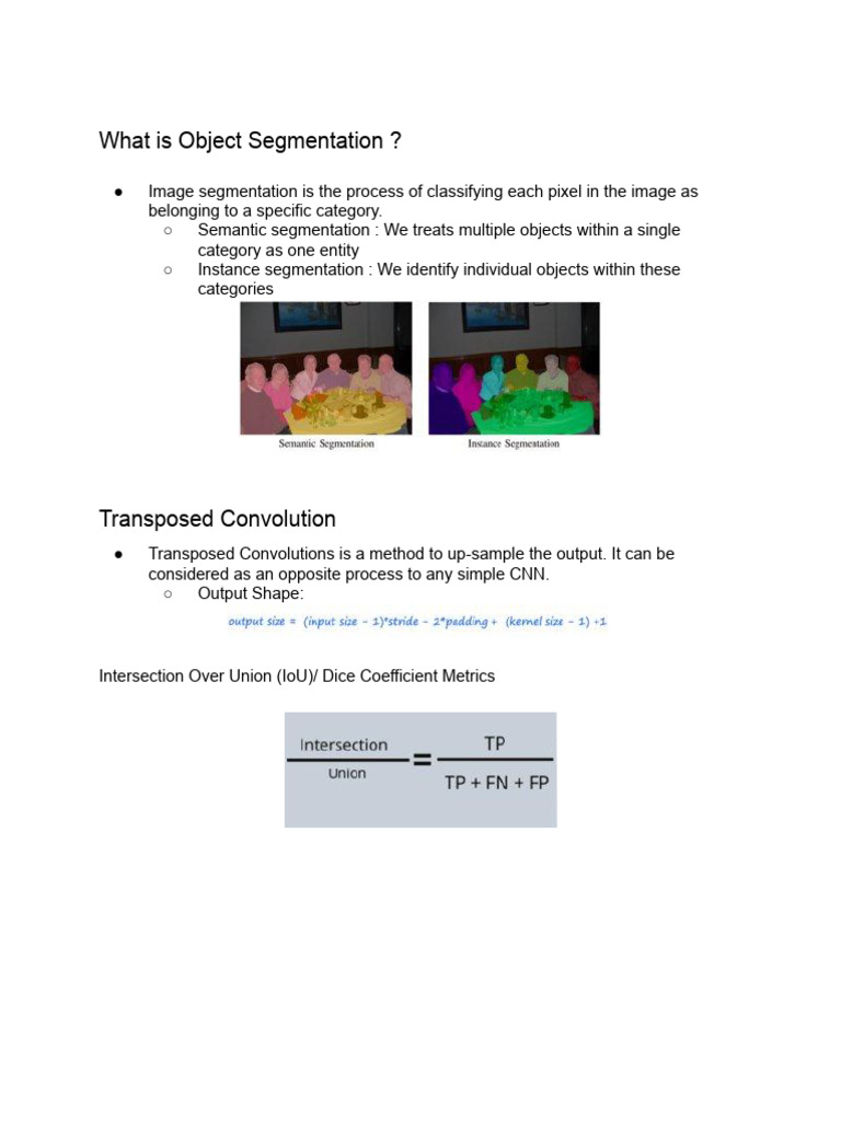 L9_ ObjectSeg-SummaryNotes | PDF | Image Segmentation | Signal Processing