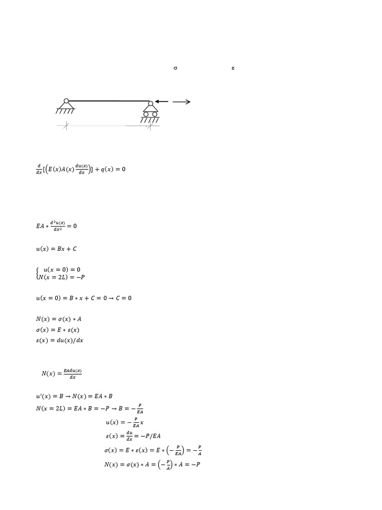 ASM Part1 Structural Matrix Analysis 07 Exercises On Strong Form | PDF ...