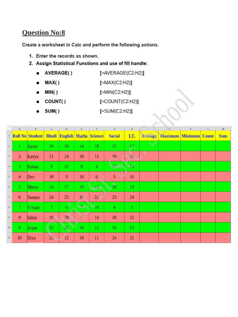 8 Practical Question Class 9 | PDF