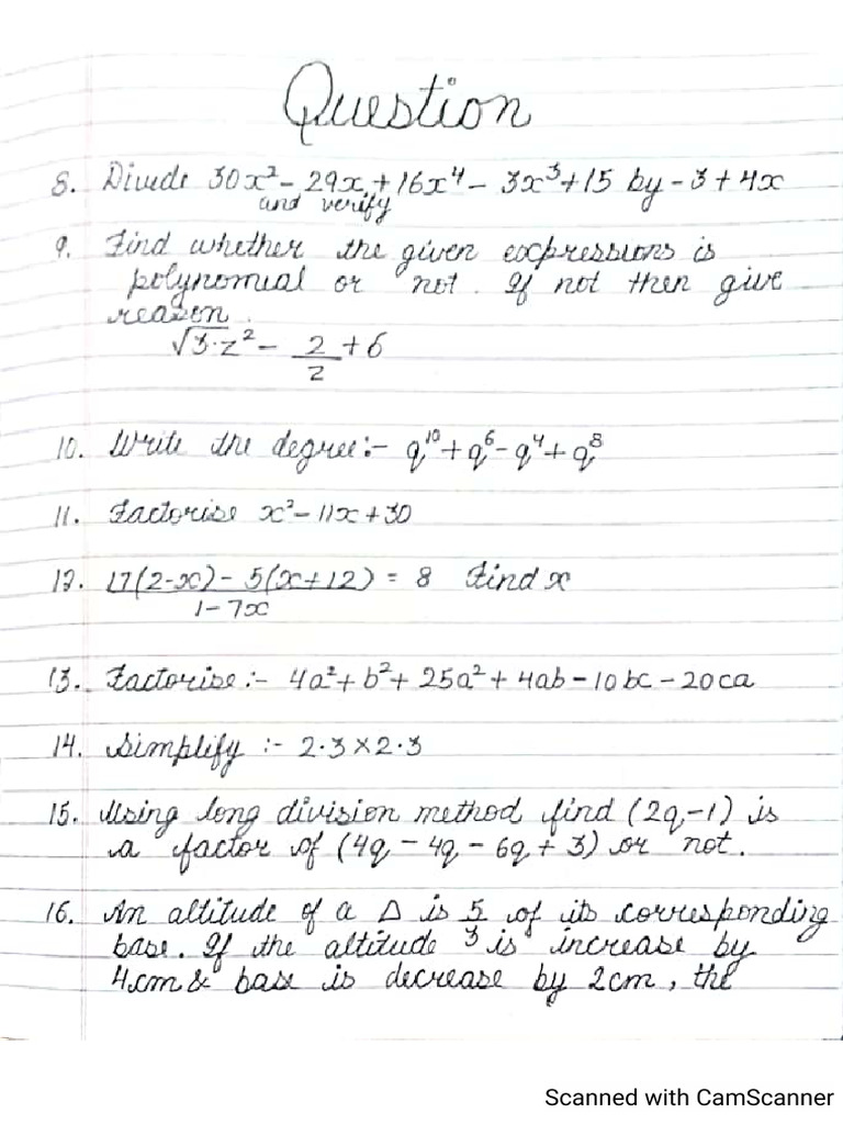 Maths Questions | PDF