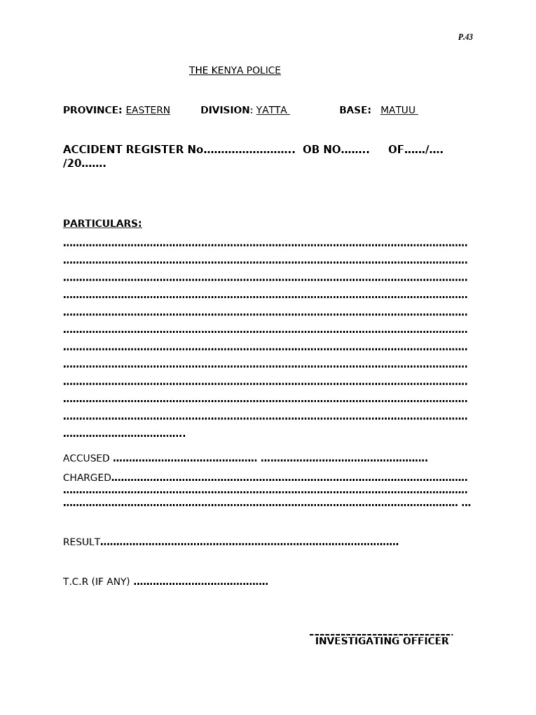 p43 Case File | PDF