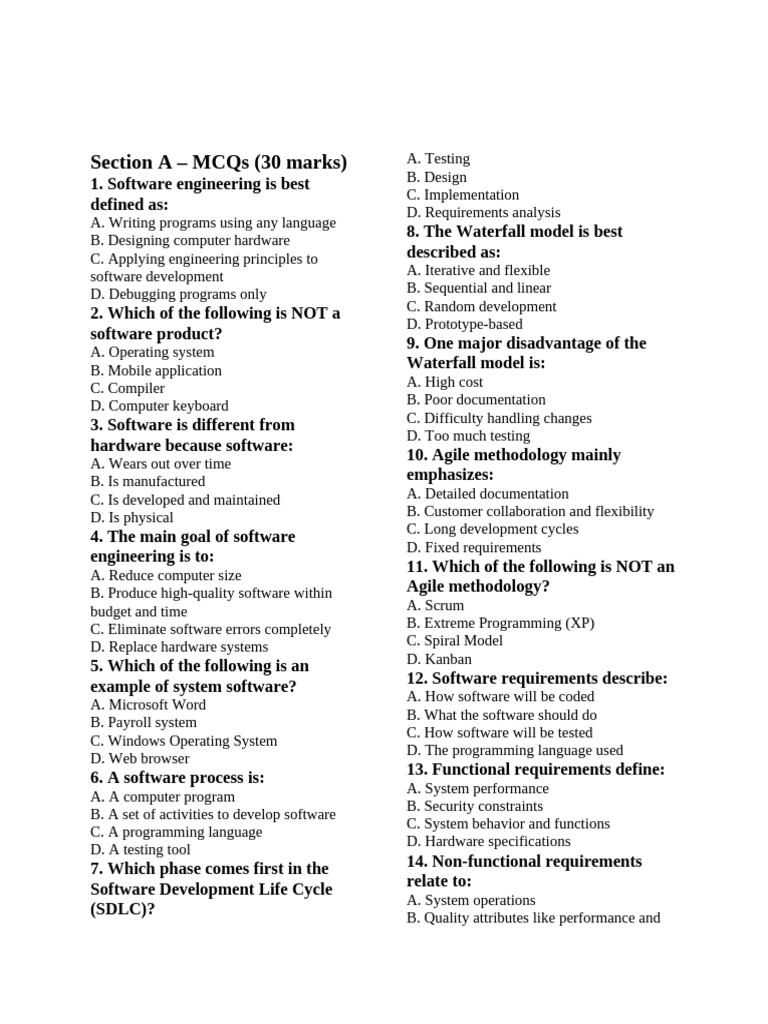 Introduction To Software Engineering Level 100 | PDF | Software Testing ...