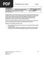 QCTO Learning Material Matrix Guide | PDF | Curriculum | Cognition