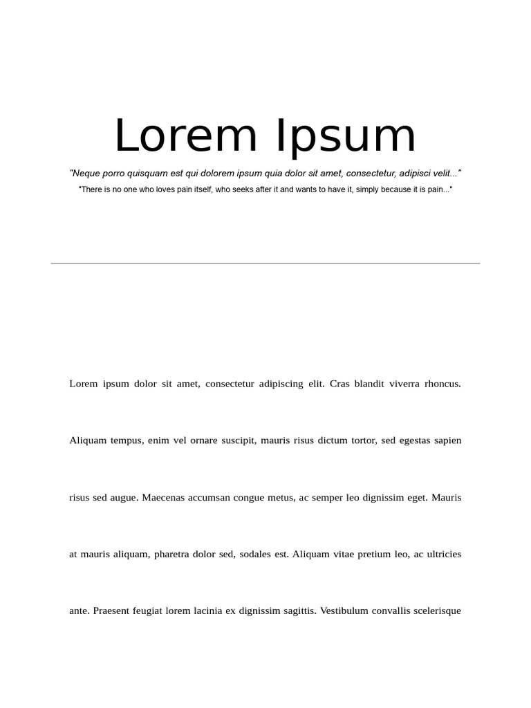 Lorem Ipsum | PDF