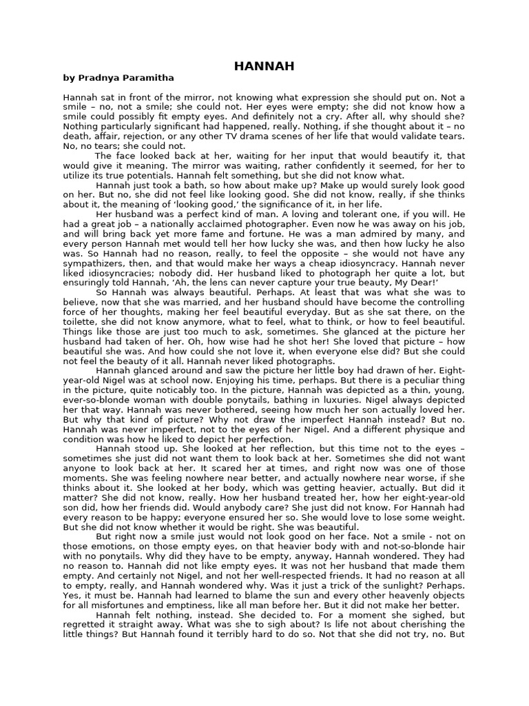 Hannah | PDF