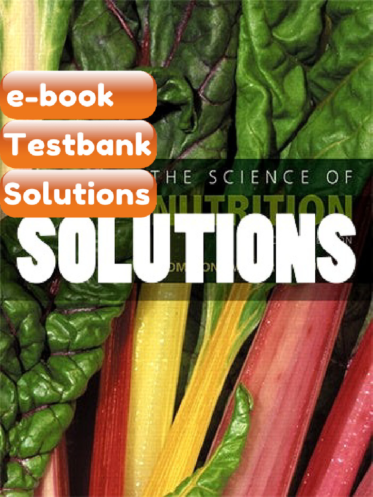 Science of Nutrition 4 Ed Thompson eBook & Testbank | PDF ...