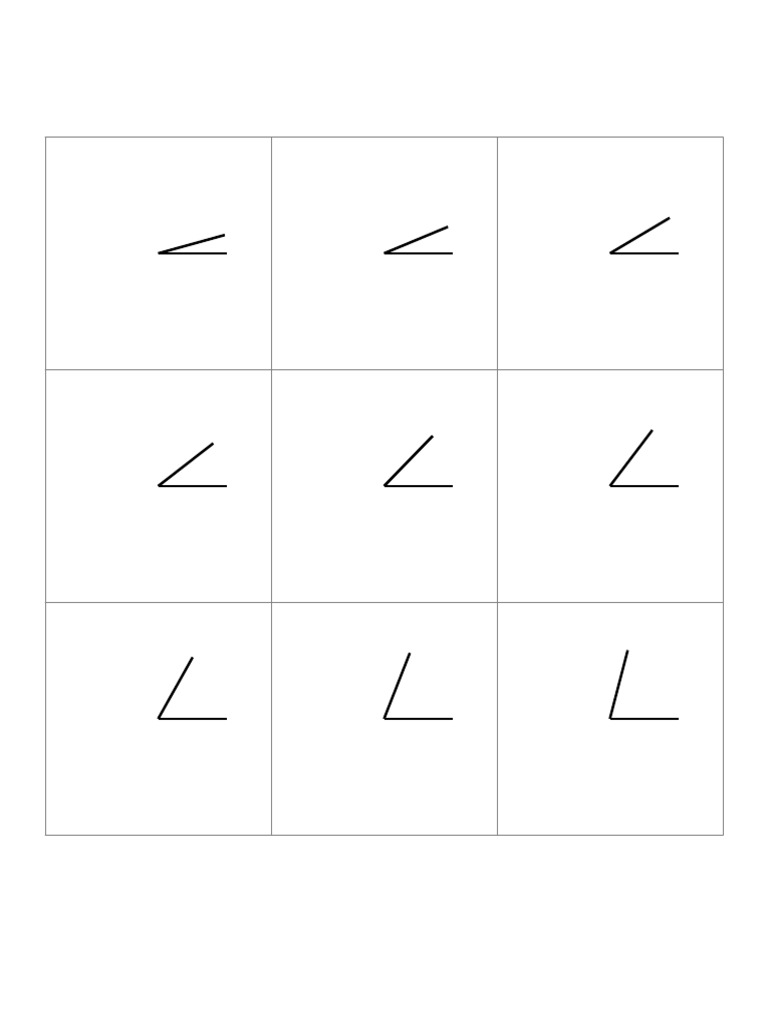 Angle Sorting Cards Teacher Labeled | PDF