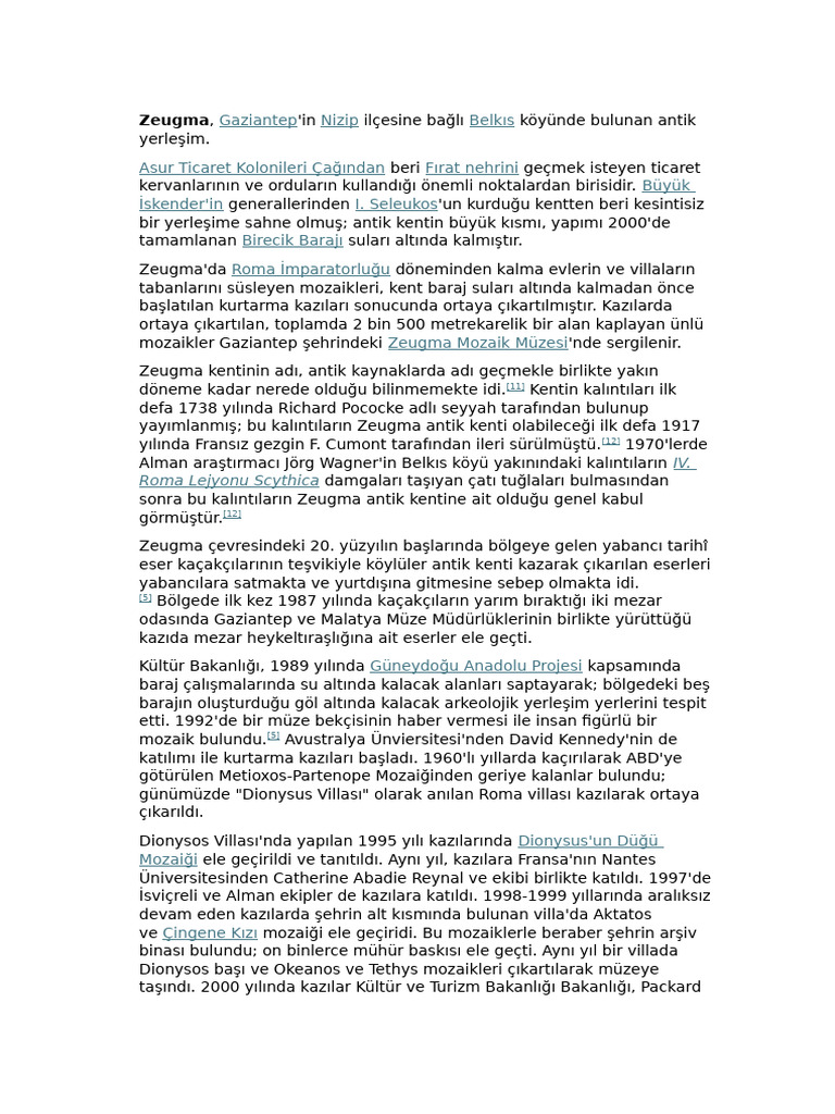 Zeugma | PDF