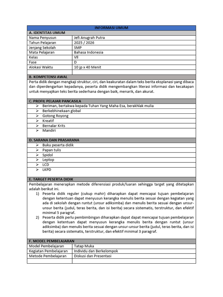 Informasi Umum | PDF