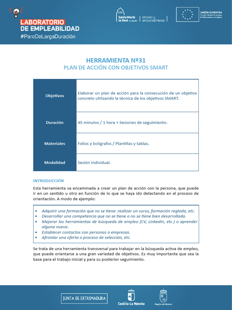 31 - Plan de Acción Con Objetivos SMART | PDF