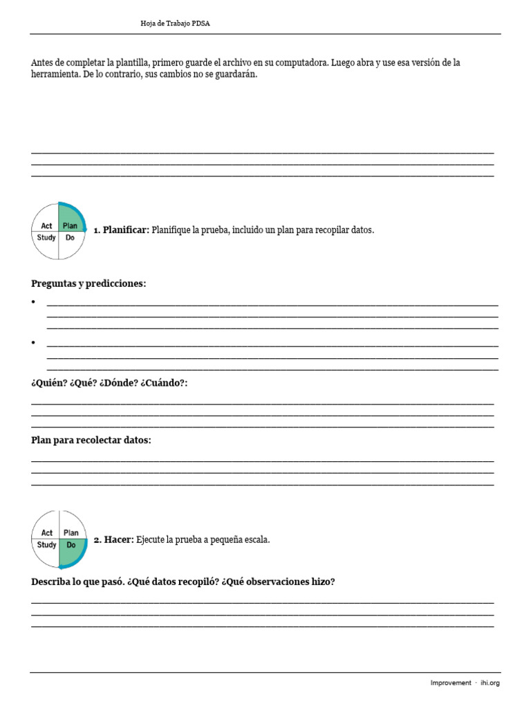 Plantilla PDSA | PDF | Informática