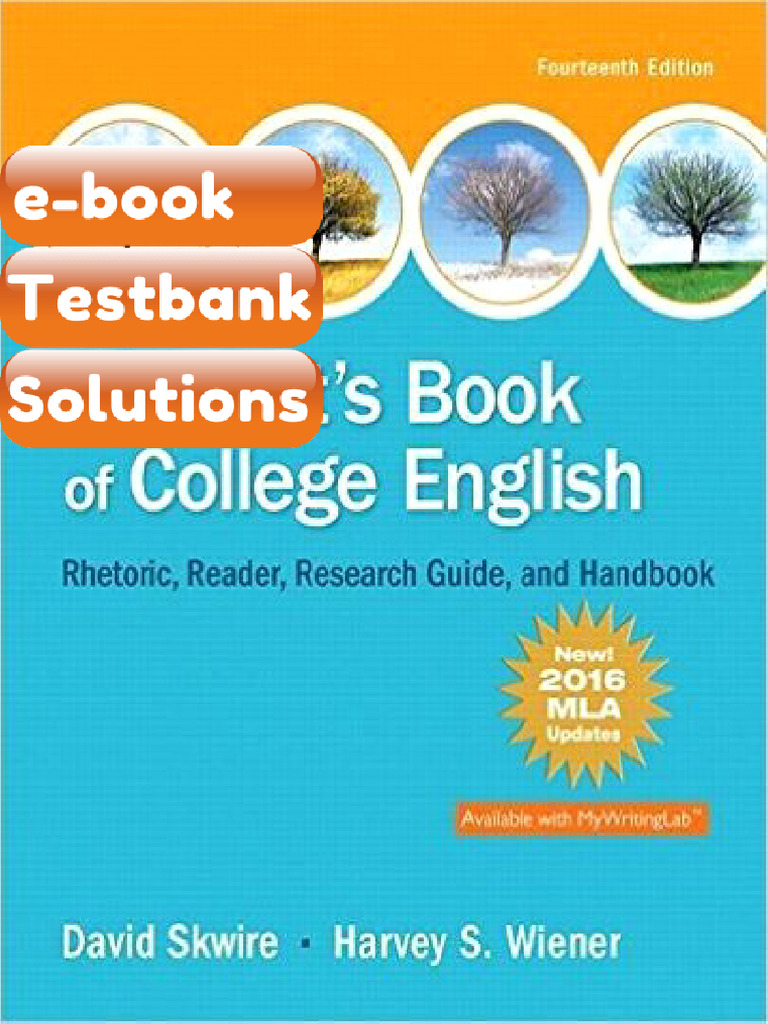 ETextbook 9780134586489 Students Book of College English MLA Update ...