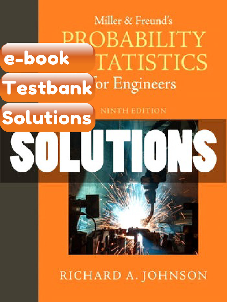 eBook & Testbank Miller and Freunds Probability and Statistics for ...