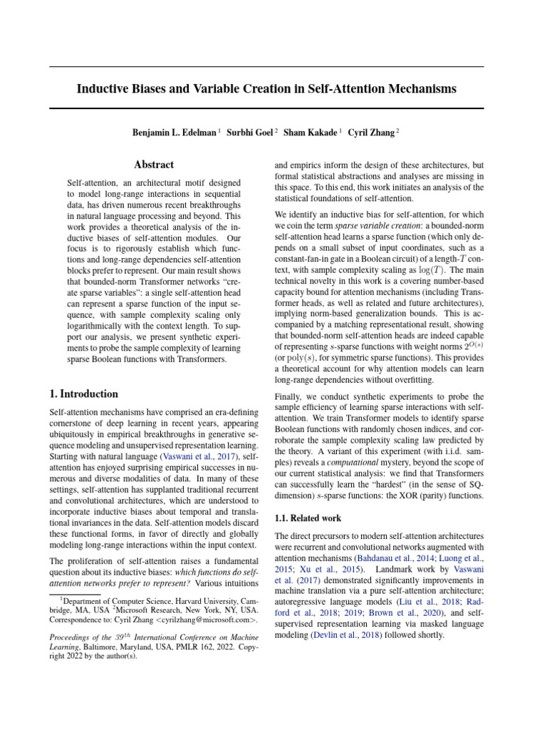 edelman et al, 2022 (nips) | PDF | Function (Mathematics) | Boolean Algebra