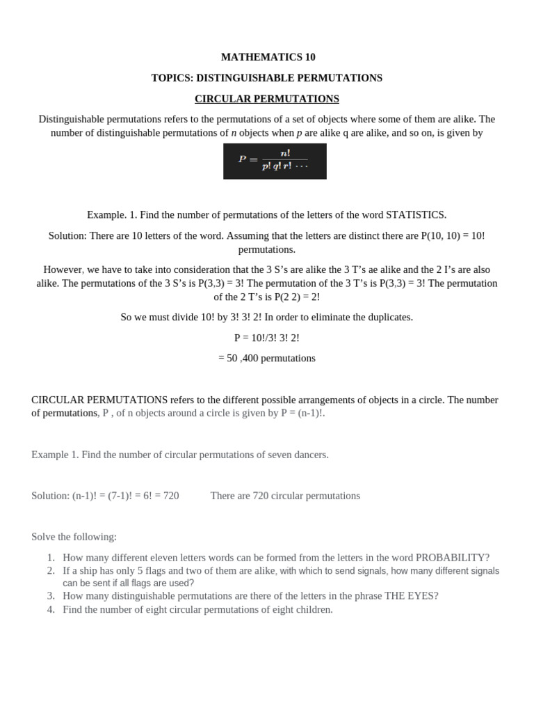 Mathematics 10 | PDF